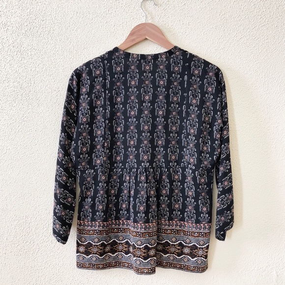 Madewell Silk Bohème Popover Shirt in Burnished Floral XS - Picture 5 of 5